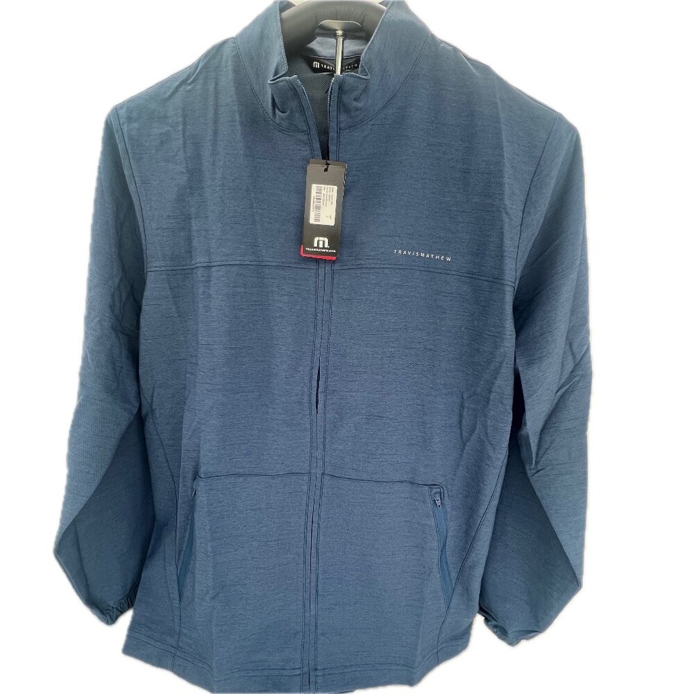 Travis Mathew Valley View full zip jacket – Heather navy – various sizes